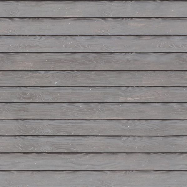 Clean grey planks laid in horizontal pattern.